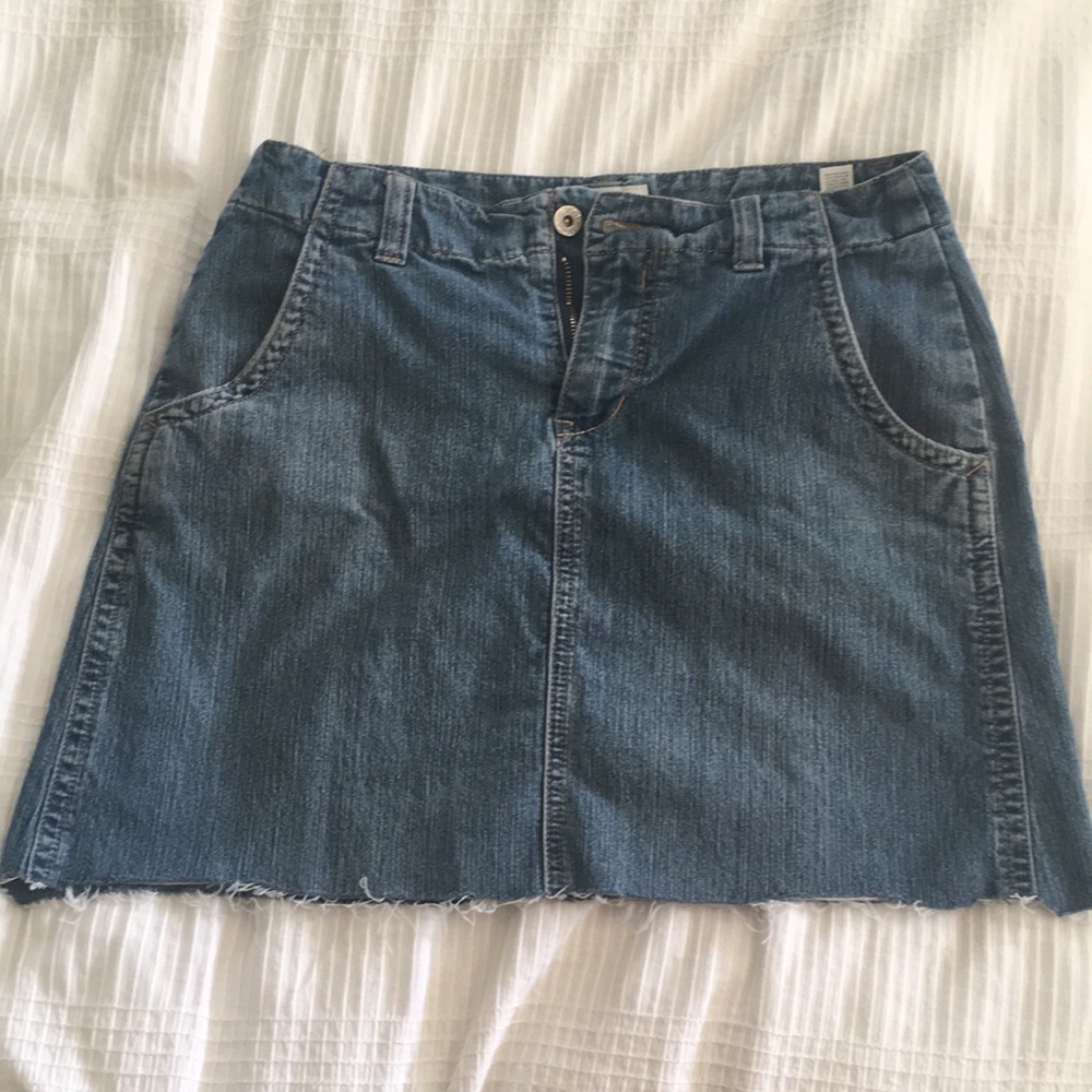 Jean mini skirt